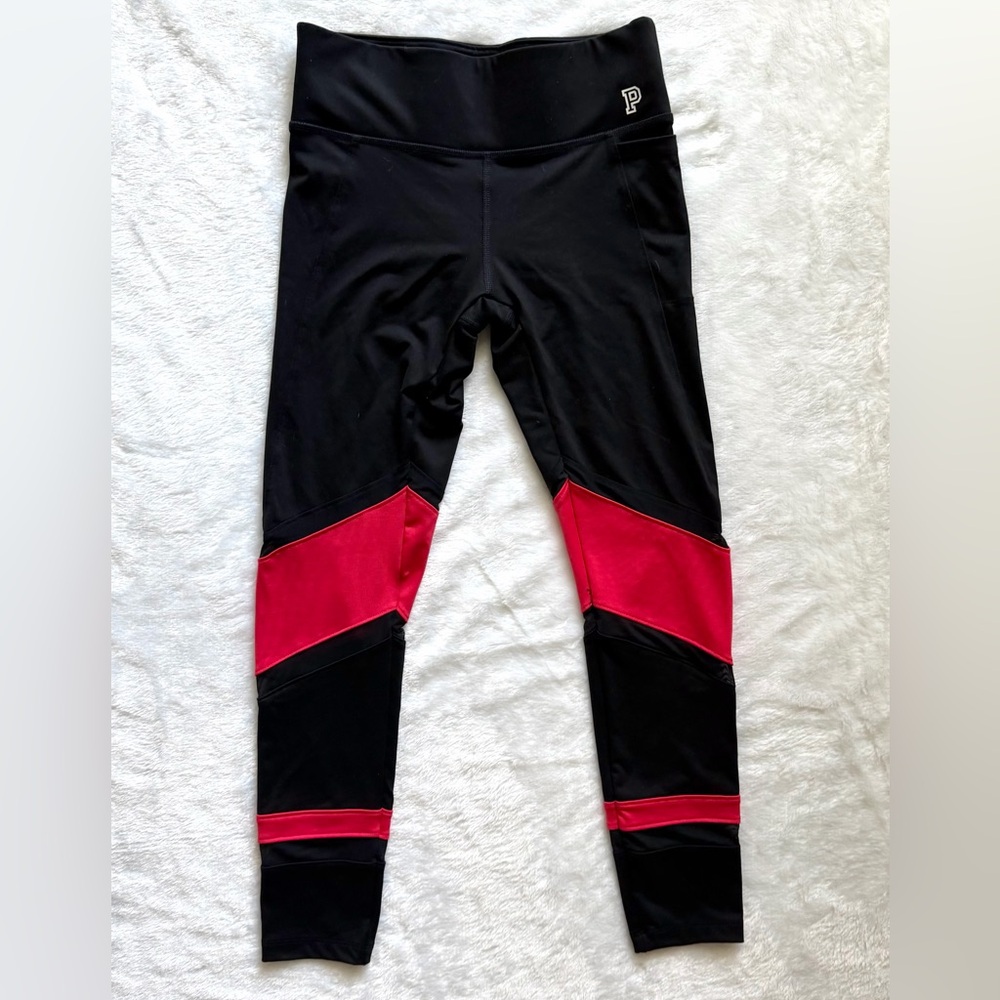 NEW! PINK Victoria's Secret Color Block Mesh Detail Leggings